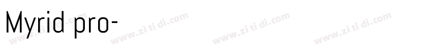 Myrid pro字体转换